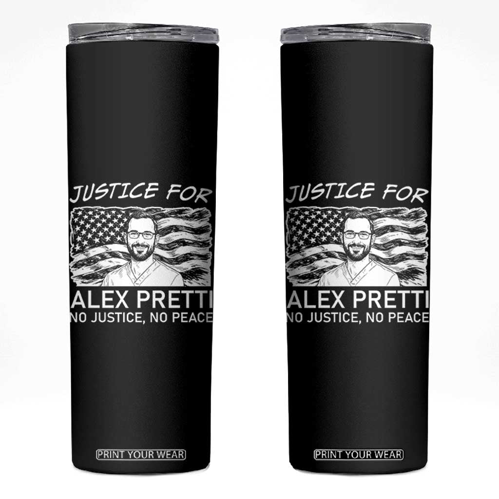 Minneapolis Strong Stand With Alex Skinny Tumbler Justice And Solidarity Support Gift TS12 Black Print Your Wear
