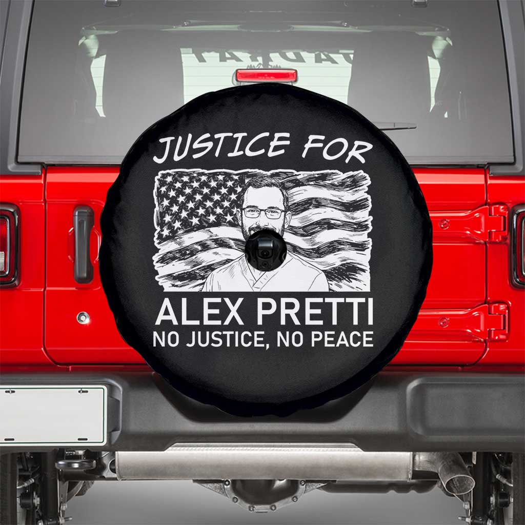 Minneapolis Strong Stand With Alex Spare Tire Cover Justice And Solidarity Support Gift TS12 Black Print Your Wear
