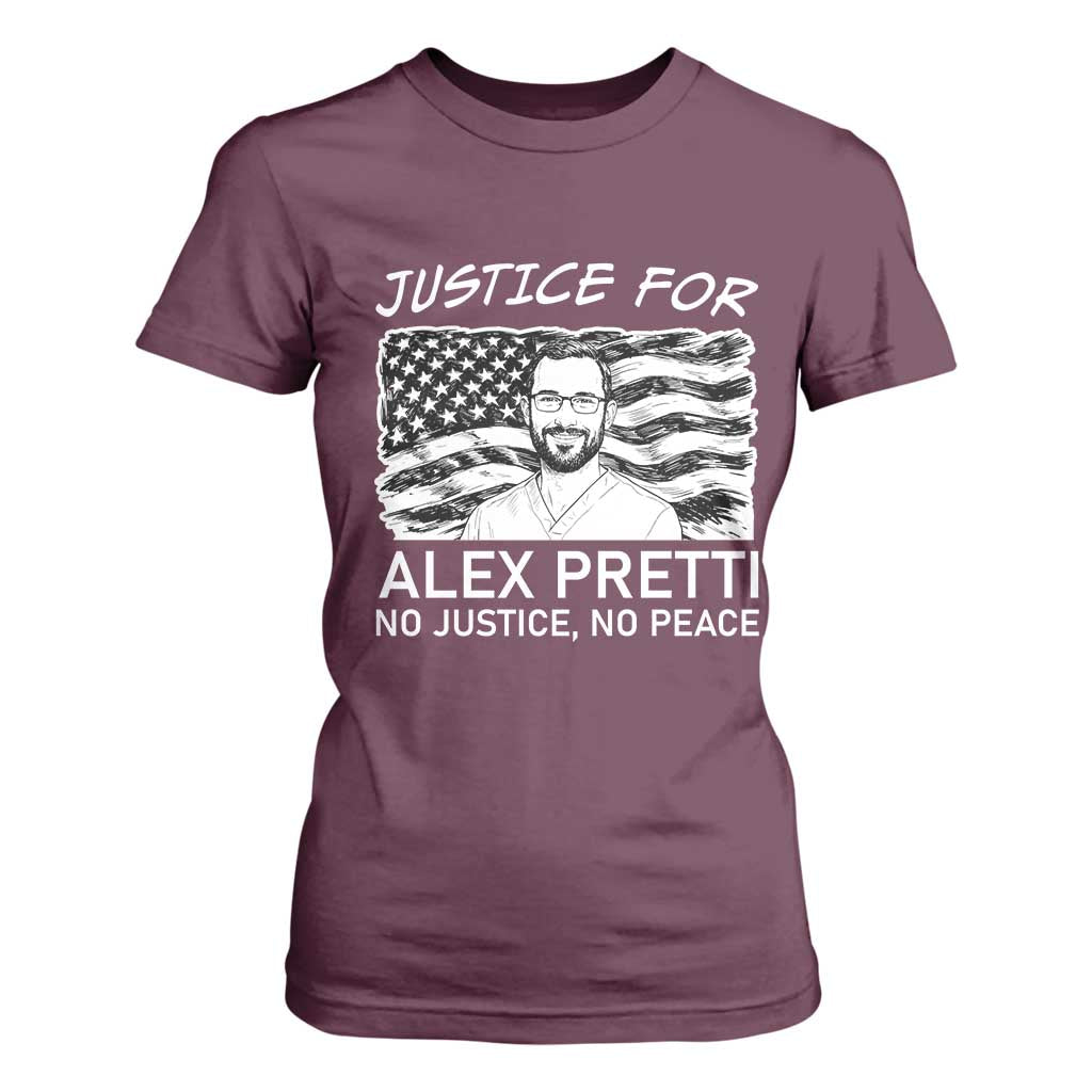 Minneapolis Strong Stand With Alex T Shirt For Women Justice And Solidarity Support Gift TS12 Maroon Print Your Wear