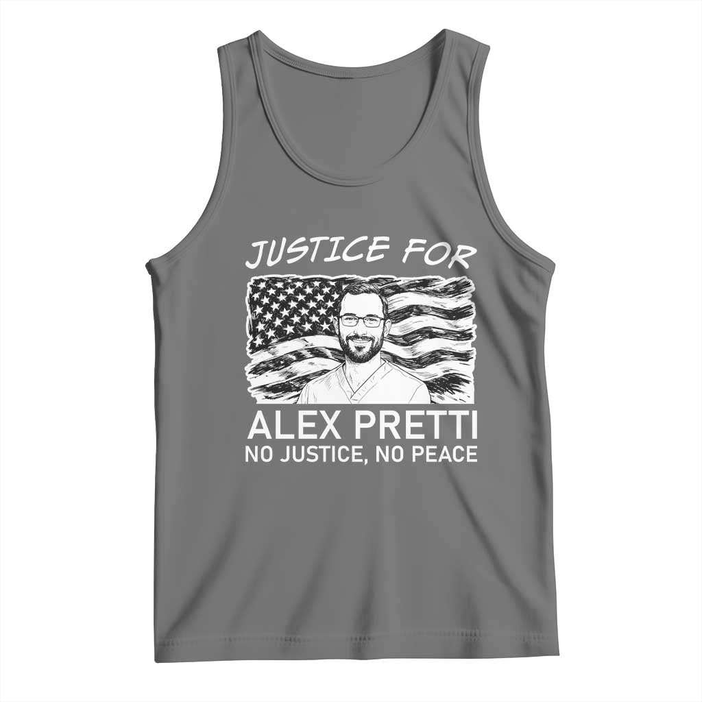Minneapolis Strong Stand With Alex Tank Top Justice And Solidarity Support Gift TS12 Black Heather Print Your Wear