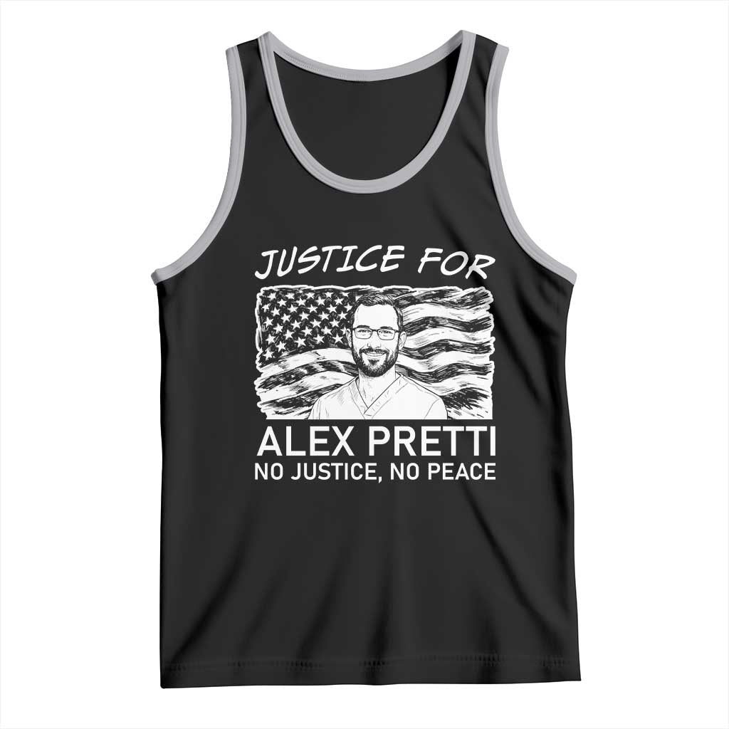 Minneapolis Strong Stand With Alex Tank Top Justice And Solidarity Support Gift TS12 Black Athletic Heather Print Your Wear