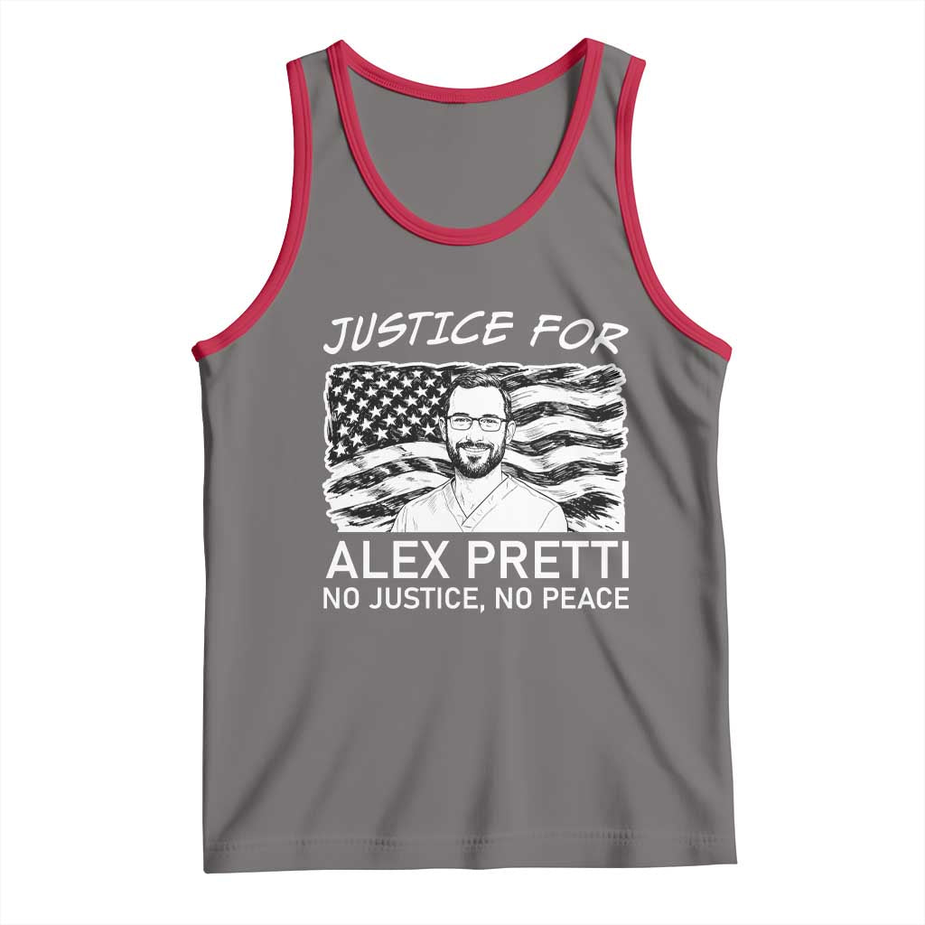 Minneapolis Strong Stand With Alex Tank Top Justice And Solidarity Support Gift TS12 Deep Heather Red Print Your Wear