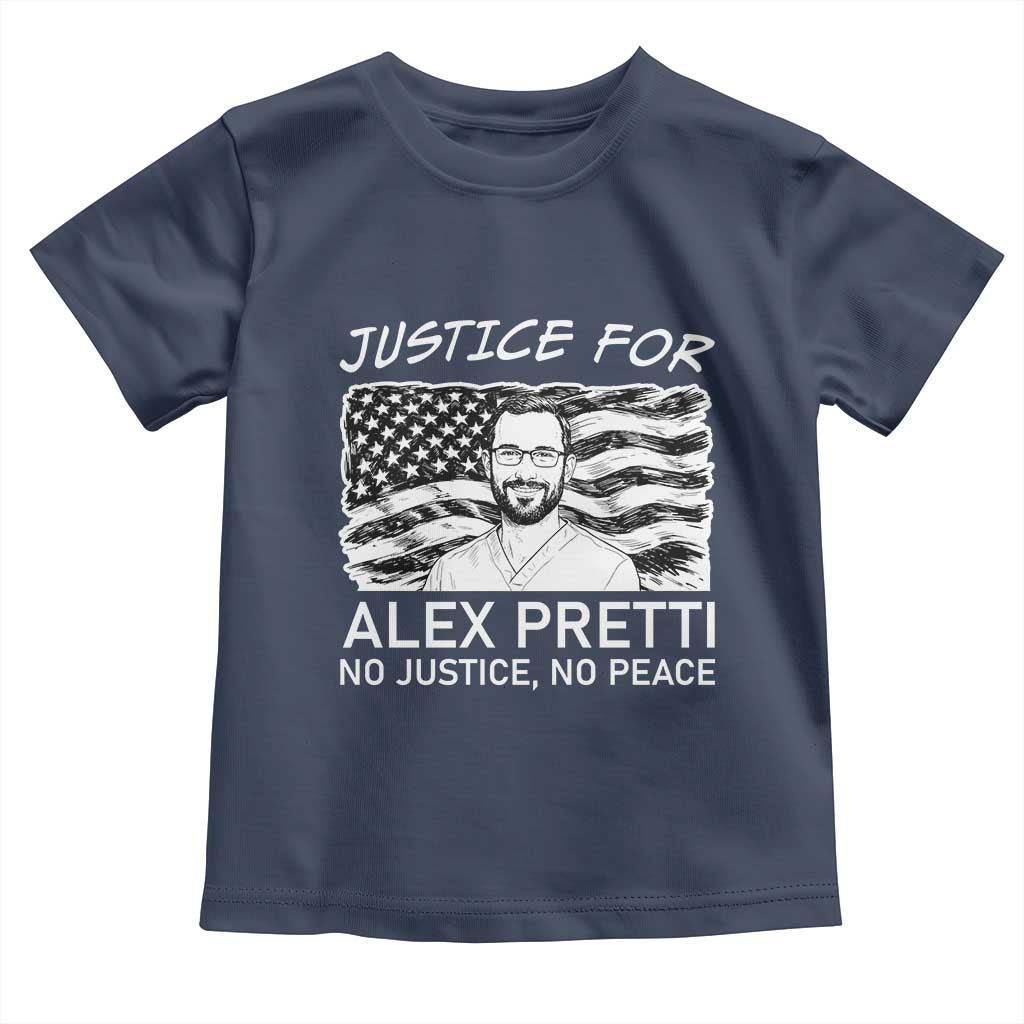 Minneapolis Strong Stand With Alex Toddler T Shirt Justice And Solidarity Support Gift TS12 Navy Print Your Wear