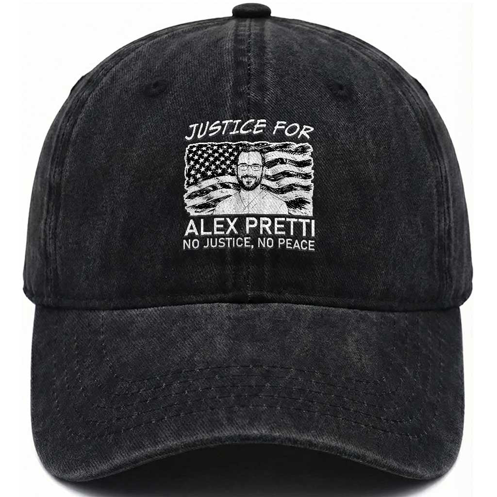 Minneapolis Strong Stand With Alex Washed Cotton Baseball Cap Justice And Solidarity Support Gift TS12 Print Your Wear