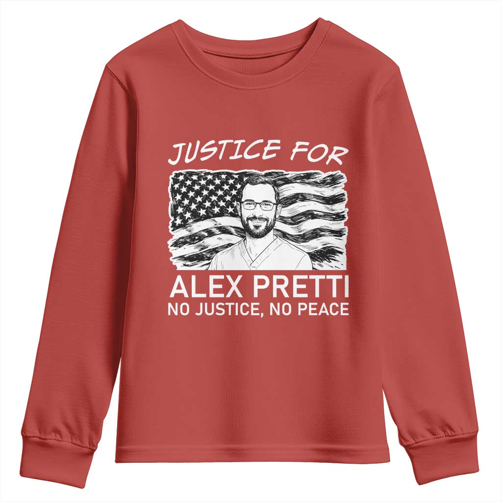 Minneapolis Strong Stand With Alex Youth Sweatshirt Justice And Solidarity Support Gift TS12 Red Print Your Wear
