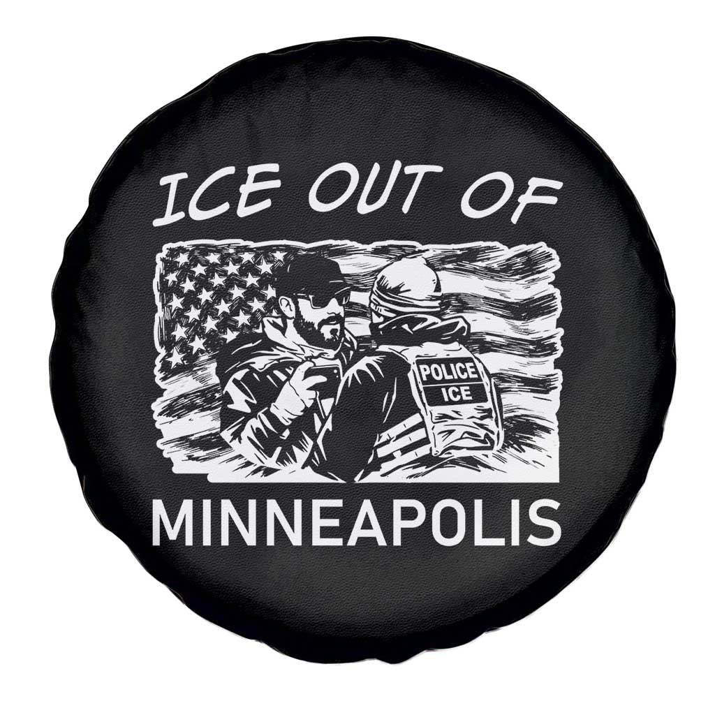 Ice Out Of Minneapolis Spare Tire Cover Minnesota Protest Support Gift TS12 Print Your Wear