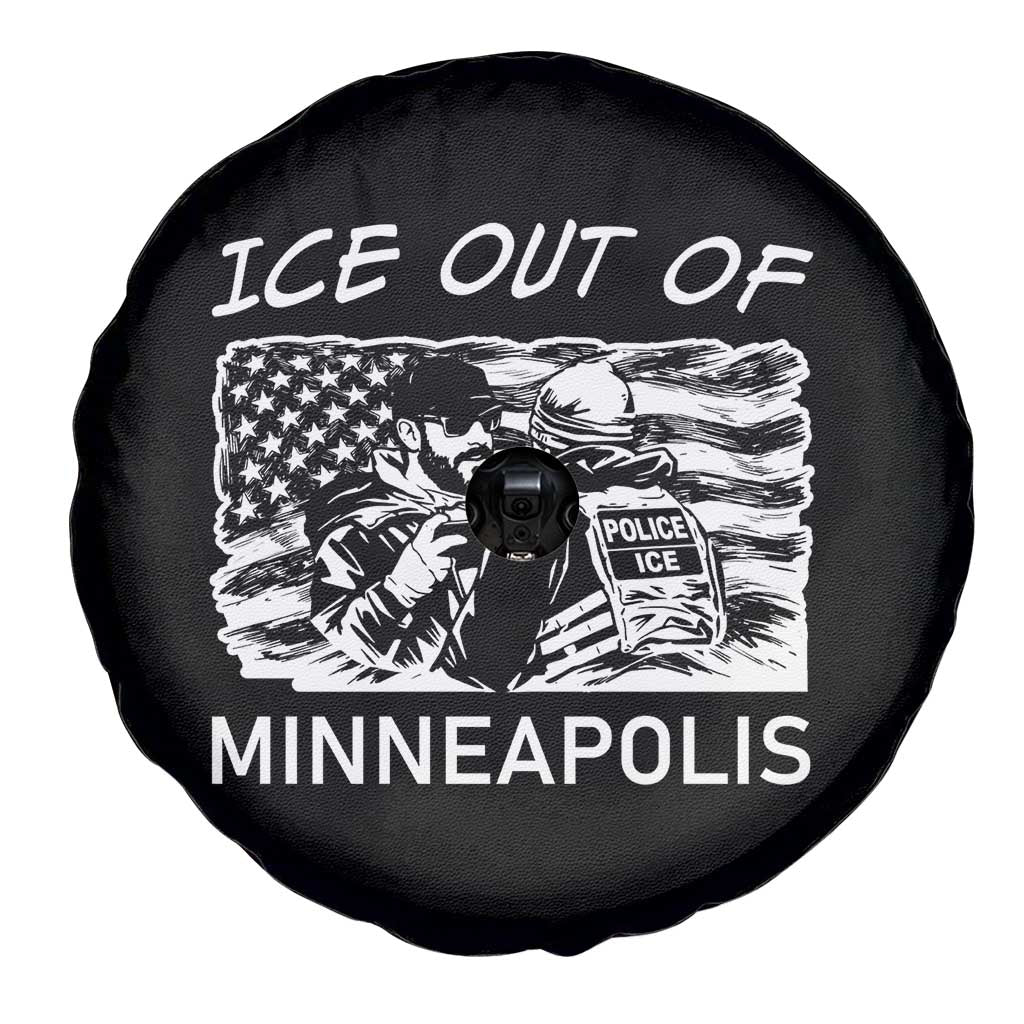 Ice Out Of Minneapolis Spare Tire Cover Minnesota Protest Support Gift TS12 Print Your Wear
