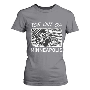 Ice Out Of Minneapolis T Shirt For Women Minnesota Protest Support Gift TS12 Charcoal Print Your Wear