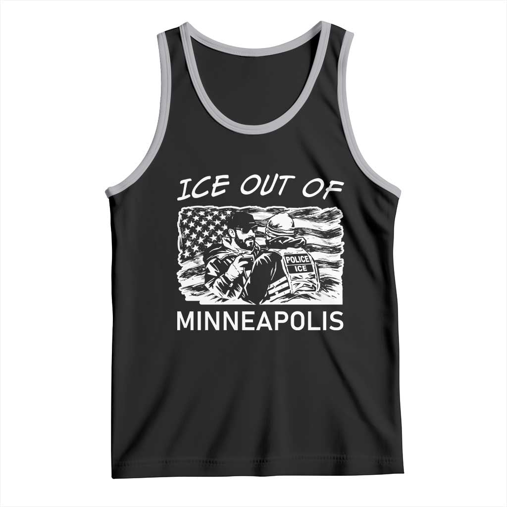 Ice Out Of Minneapolis Tank Top Minnesota Protest Support Gift TS12 Black Athletic Heather Print Your Wear