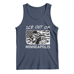 Ice Out Of Minneapolis Tank Top Minnesota Protest Support Gift TS12 Navy Print Your Wear