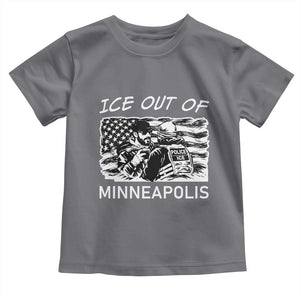Ice Out Of Minneapolis Toddler T Shirt Minnesota Protest Support Gift TS12 Charcoal Print Your Wear