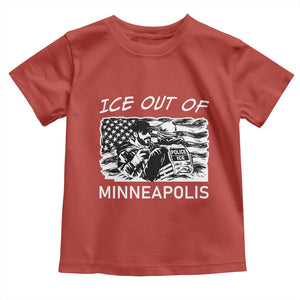 Ice Out Of Minneapolis Toddler T Shirt Minnesota Protest Support Gift TS12 Red Print Your Wear