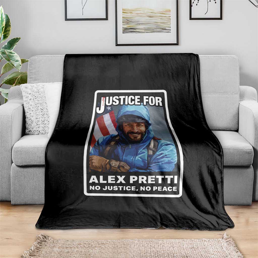 Justice For Alex Pretti Throw Blanket Minneapolis USA Support Gift TS12 Print Your Wear