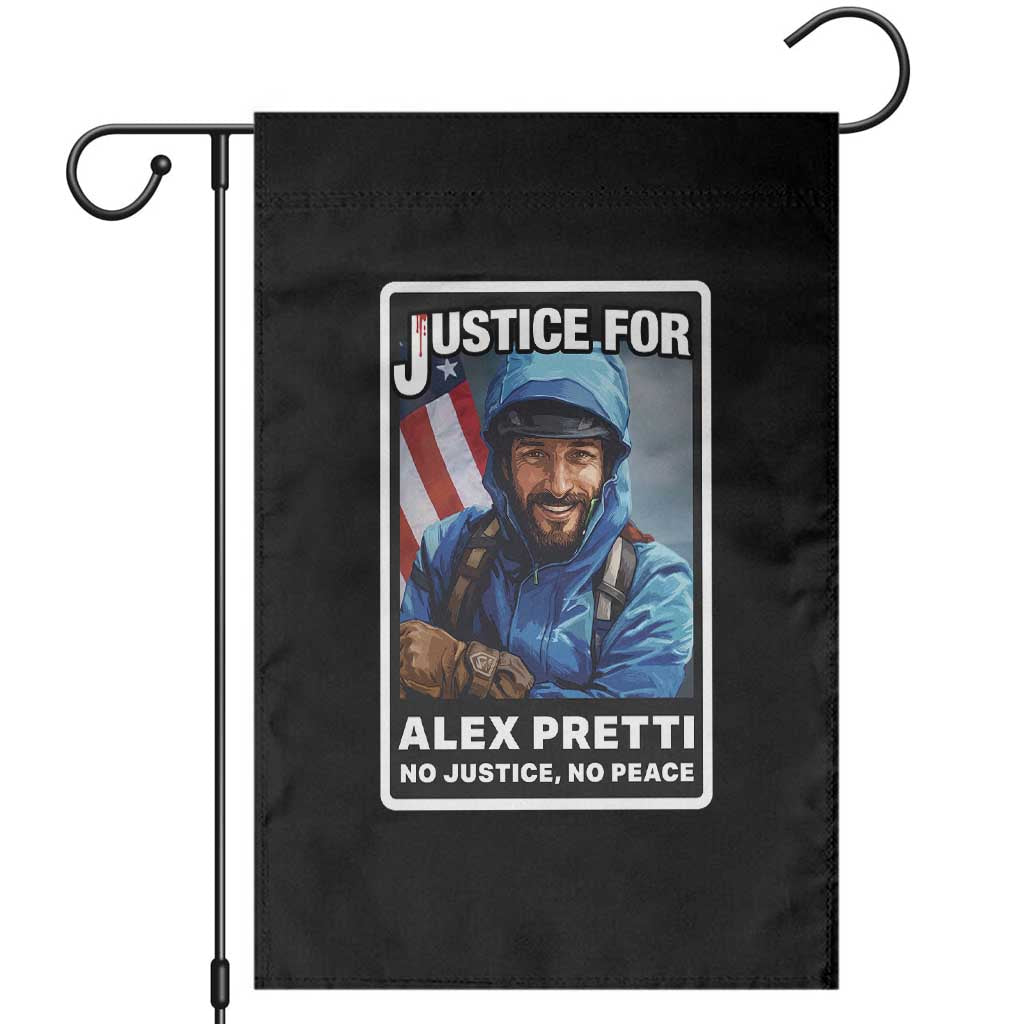 Justice For Alex Pretti Garden Flag Minneapolis USA Support Gift TS12 Black Print Your Wear