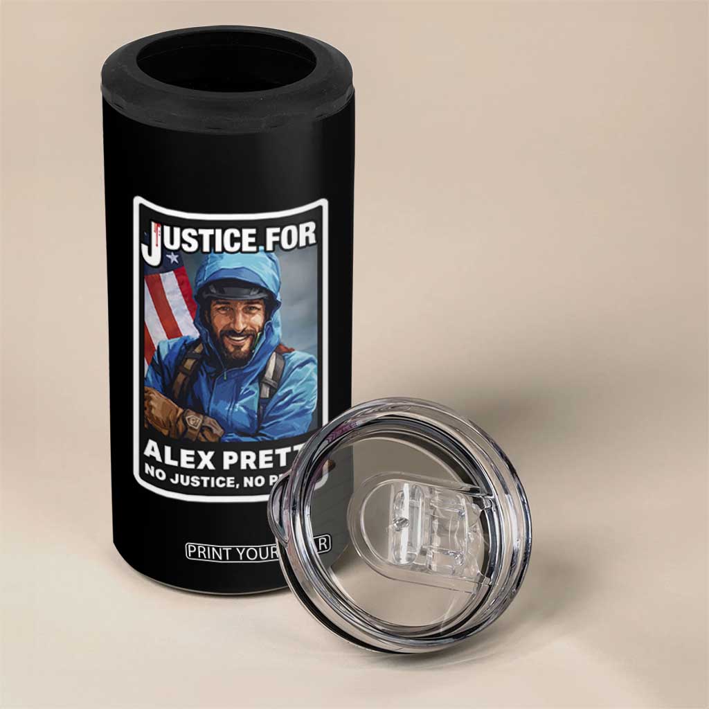Justice For Alex Pretti 4 in 1 Can Cooler Tumbler Minneapolis USA Support Gift TS12 Print Your Wear