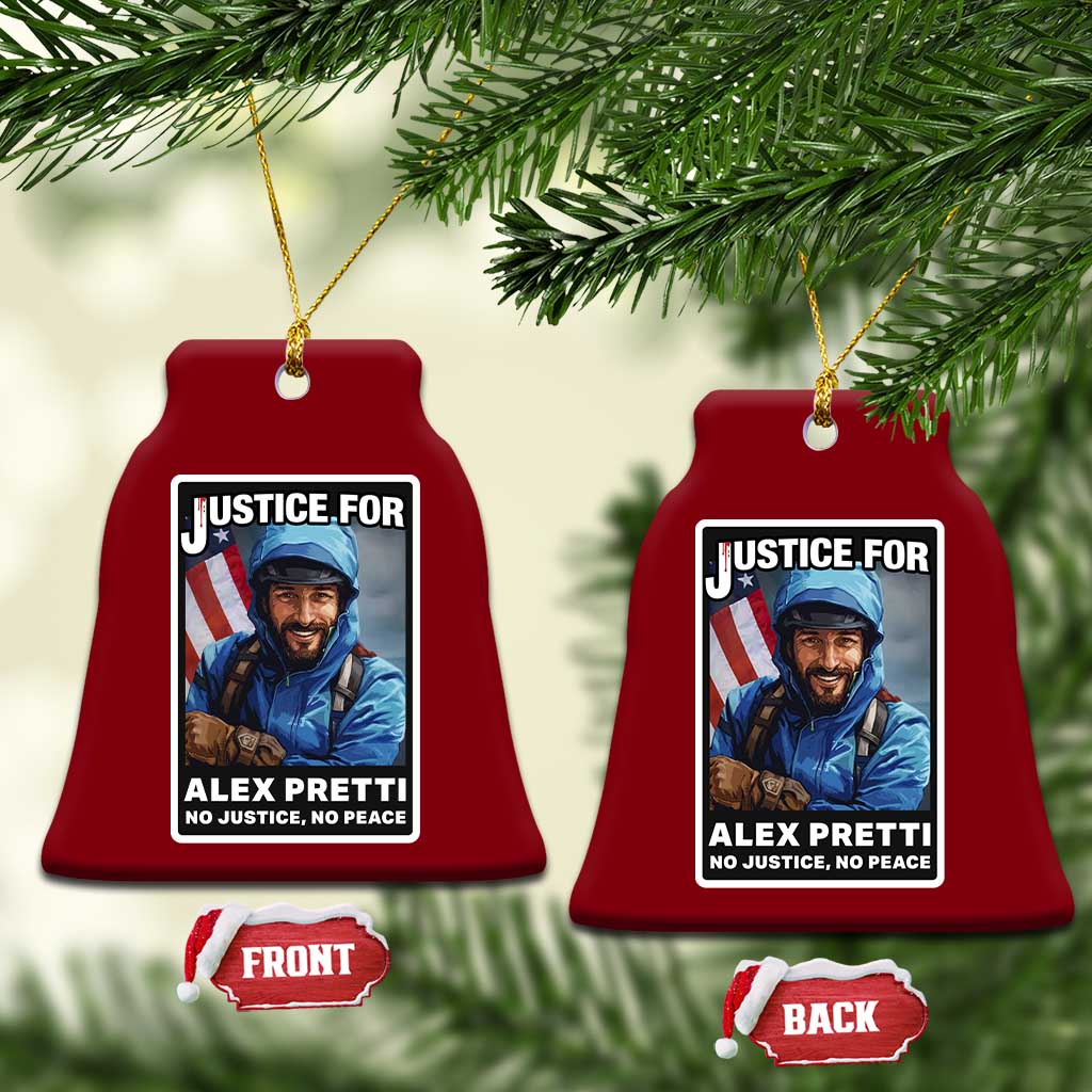 Justice For Alex Pretti Ceramic Ornament Minneapolis USA Support Gift TS12 Print Your Wear