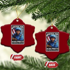 Justice For Alex Pretti Ceramic Ornament Minneapolis USA Support Gift TS12 Print Your Wear