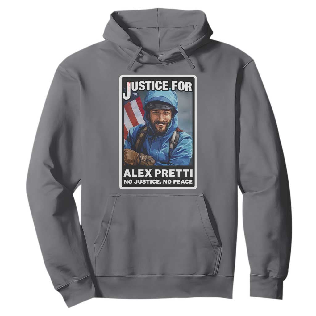Justice For Alex Pretti Hoodie Minneapolis USA Support Gift TS12 Charcoal Print Your Wear