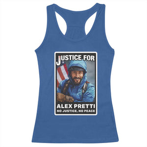 Justice For Alex Pretti Racerback Tank Top Minneapolis USA Support Gift TS12 Royal Blue Print Your Wear