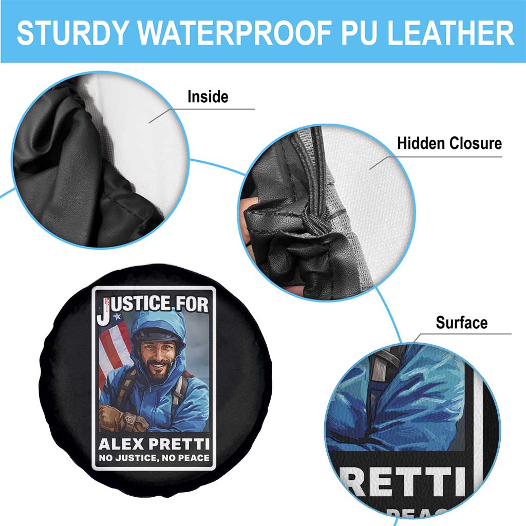 Justice For Alex Pretti Spare Tire Cover Minneapolis USA Support Gift TS12 Print Your Wear