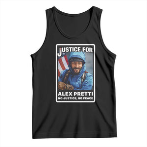 Justice For Alex Pretti Tank Top Minneapolis USA Support Gift TS12 Black Print Your Wear