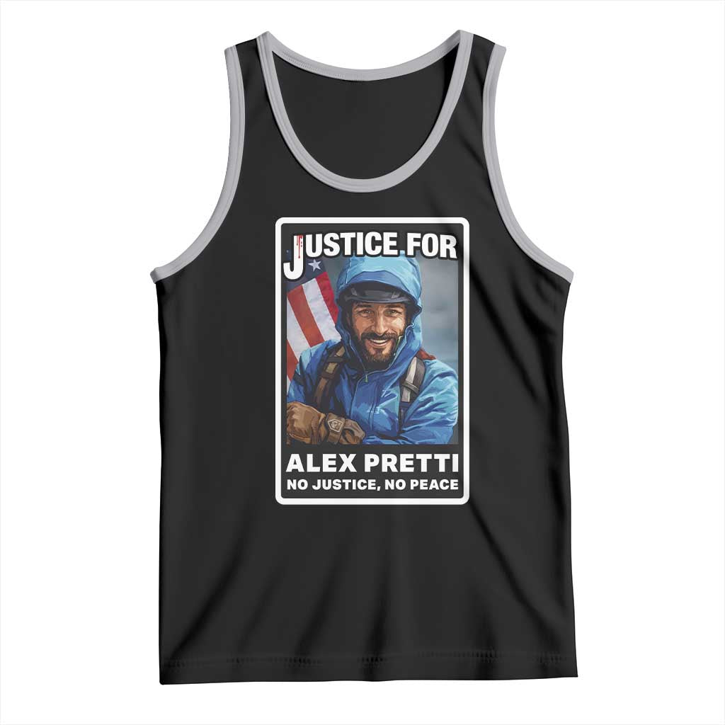 Justice For Alex Pretti Tank Top Minneapolis USA Support Gift TS12 Black Athletic Heather Print Your Wear