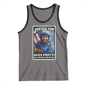 Justice For Alex Pretti Tank Top Minneapolis USA Support Gift TS12 Deep Heather Black Print Your Wear
