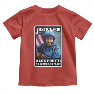 Justice For Alex Pretti Toddler T Shirt Minneapolis USA Support Gift TS12 Red Print Your Wear