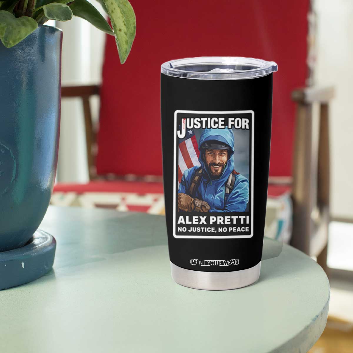 Justice For Alex Pretti Tumbler Cup Minneapolis USA Support Gift TS12 Print Your Wear