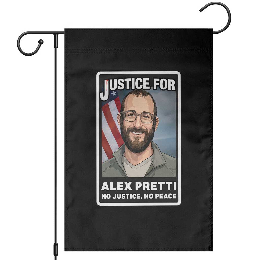 American Flag Minneapolis Support For Alex Gift Garden Flag TS12 Black Print Your Wear