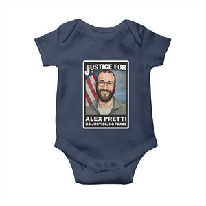 American Flag Minneapolis Support For Alex Gift Baby Onesie TS12 Navy Print Your Wear