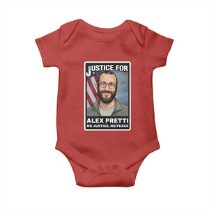 American Flag Minneapolis Support For Alex Gift Baby Onesie TS12 Red Print Your Wear