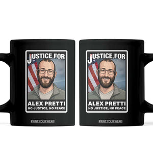 American Flag Minneapolis Support For Alex Gift Coffee Mug TS12 Black Print Your Wear
