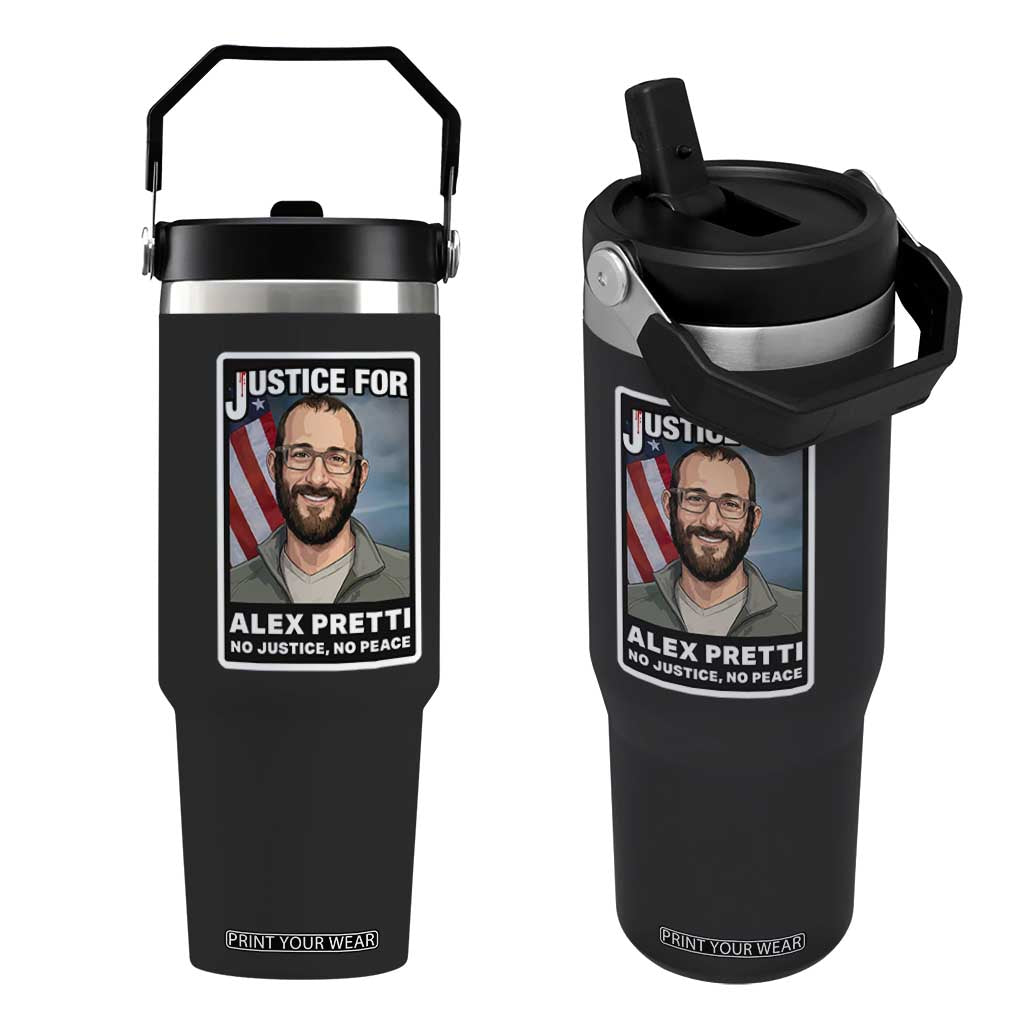 American Flag Minneapolis Support For Alex Gift Flip Straw Tumbler TS12 One Size: 30 oz Black Print Your Wear