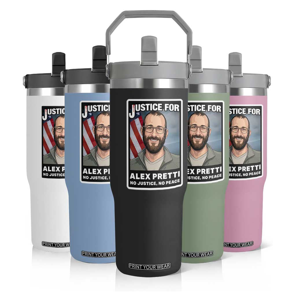 American Flag Minneapolis Support For Alex Gift Flip Straw Tumbler TS12 Print Your Wear
