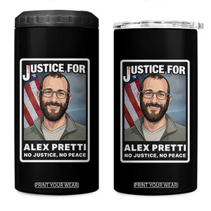 American Flag Minneapolis Support For Alex Gift 4 in 1 Can Cooler Tumbler TS12 One Size: 16 oz Black Print Your Wear