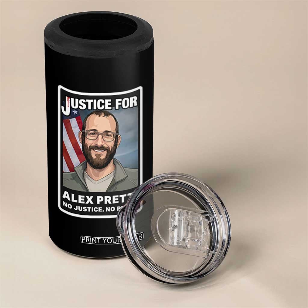 American Flag Minneapolis Support For Alex Gift 4 in 1 Can Cooler Tumbler TS12 Print Your Wear