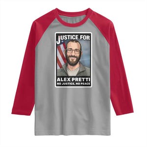 American Flag Minneapolis Support For Alex Gift Raglan Shirt TS12 Sport Gray Red Print Your Wear