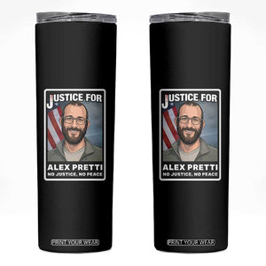 American Flag Minneapolis Support For Alex Gift Skinny Tumbler TS12 Black Print Your Wear