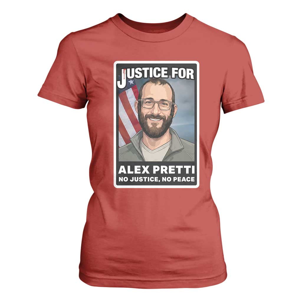 American Flag Minneapolis Support For Alex Gift T Shirt For Women TS12 Red Print Your Wear