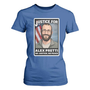 American Flag Minneapolis Support For Alex Gift T Shirt For Women TS12 Royal Blue Print Your Wear