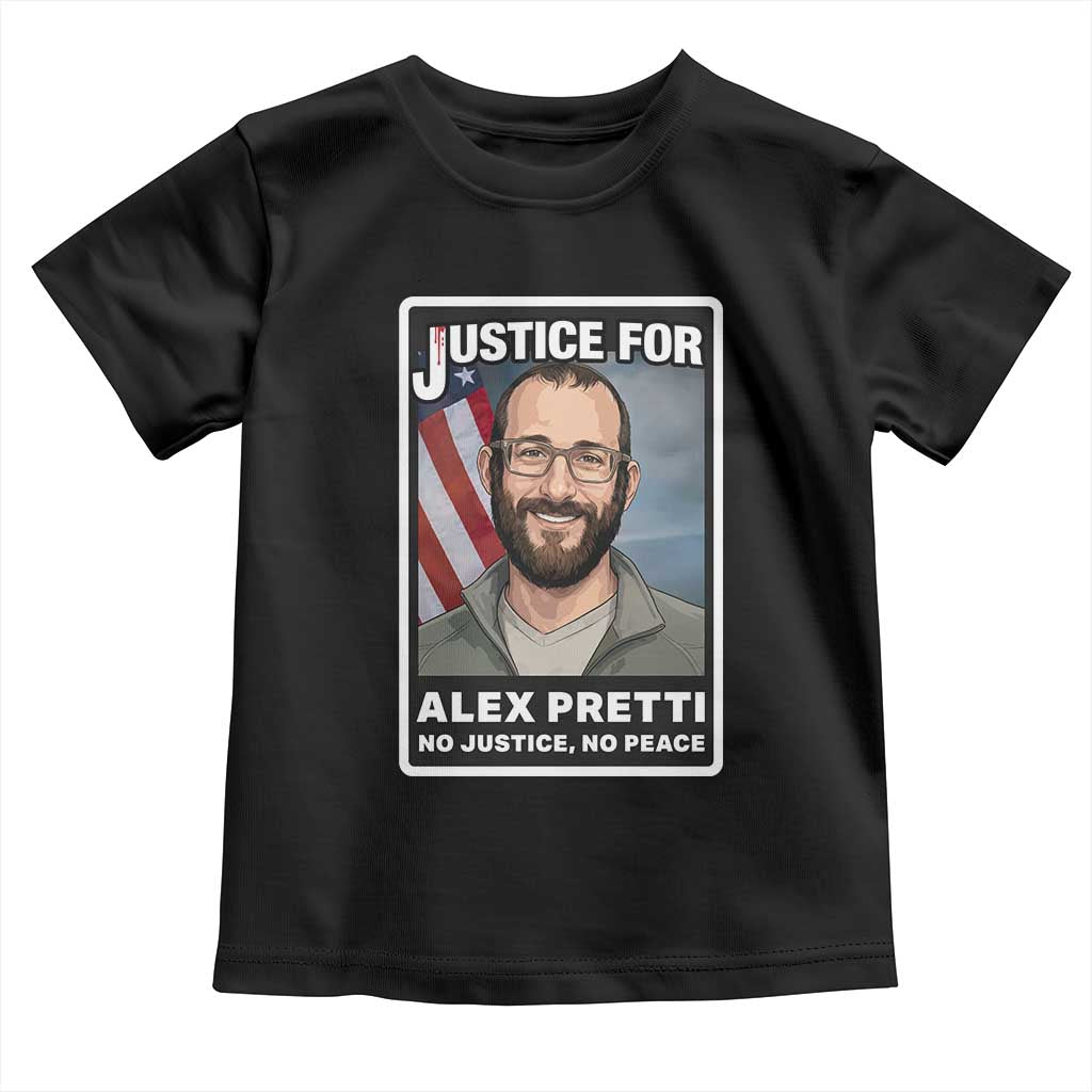 American Flag Minneapolis Support For Alex Gift Toddler T Shirt TS12 Black Print Your Wear