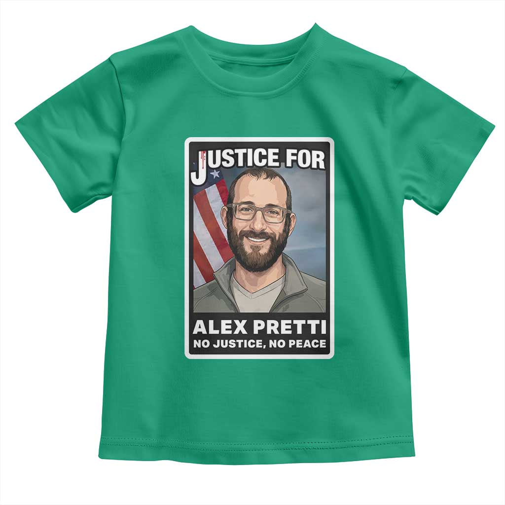 American Flag Minneapolis Support For Alex Gift Toddler T Shirt TS12 Irish Green Print Your Wear