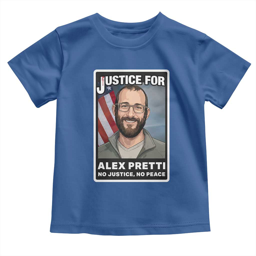 American Flag Minneapolis Support For Alex Gift Toddler T Shirt TS12 Royal Blue Print Your Wear