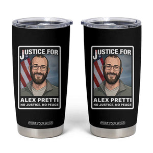 American Flag Minneapolis Support For Alex Gift Tumbler Cup TS12 Black Print Your Wear