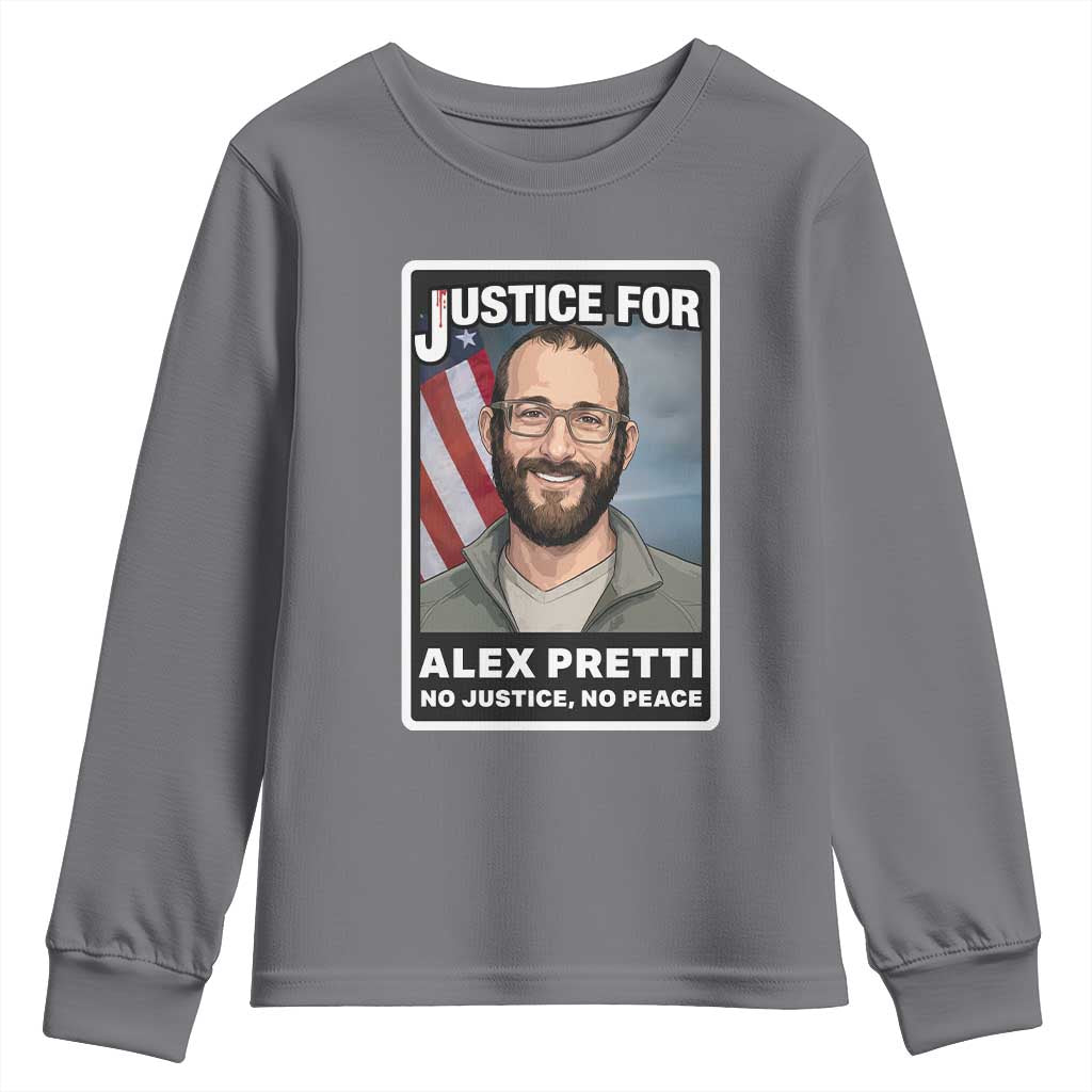 American Flag Minneapolis Support For Alex Gift Youth Sweatshirt TS12 Charcoal Print Your Wear