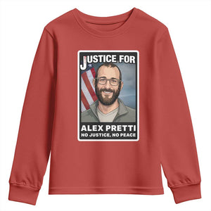 American Flag Minneapolis Support For Alex Gift Youth Sweatshirt TS12 Red Print Your Wear