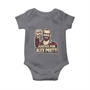 Justice For Alex Baby Onesie Minneapolis ICU Nurse Hero Support Gift TS12 Charcoal Print Your Wear