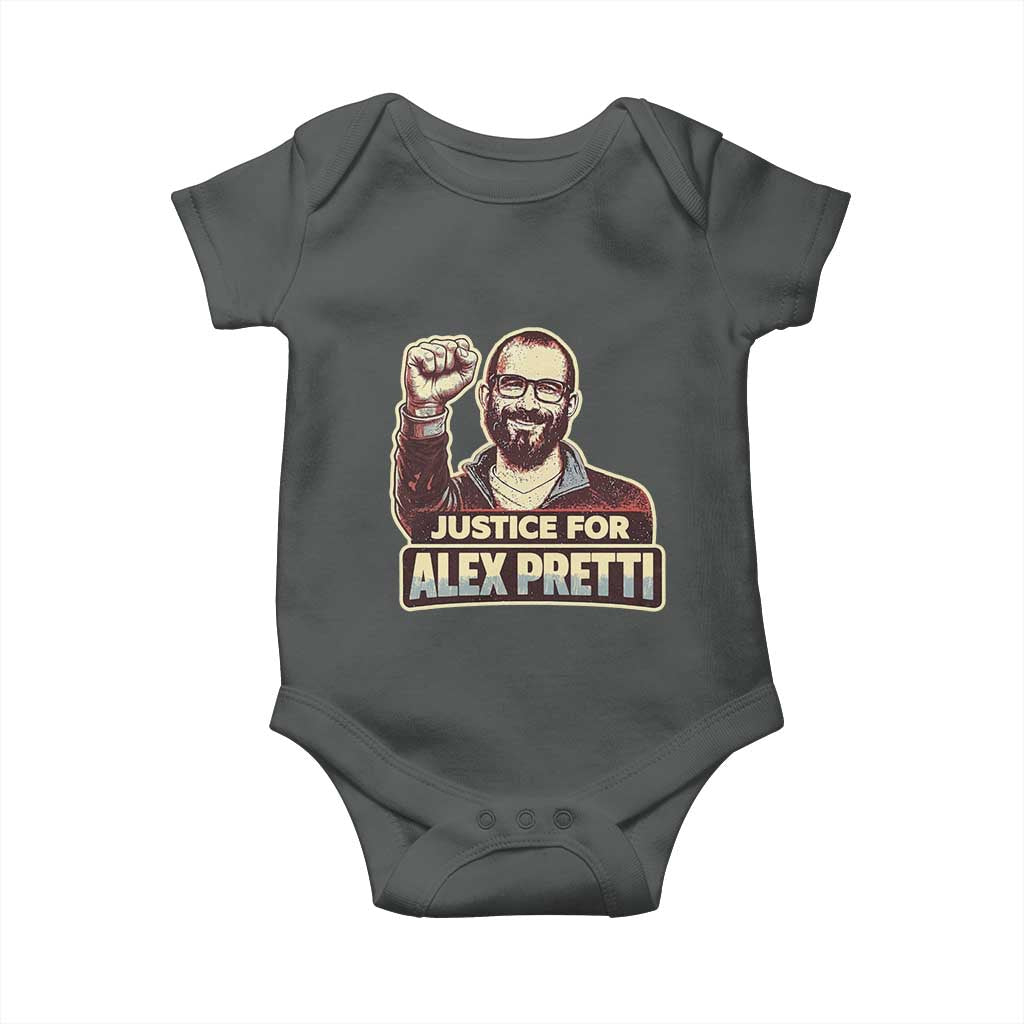 Justice For Alex Baby Onesie Minneapolis ICU Nurse Hero Support Gift TS12 Dark Heather Print Your Wear