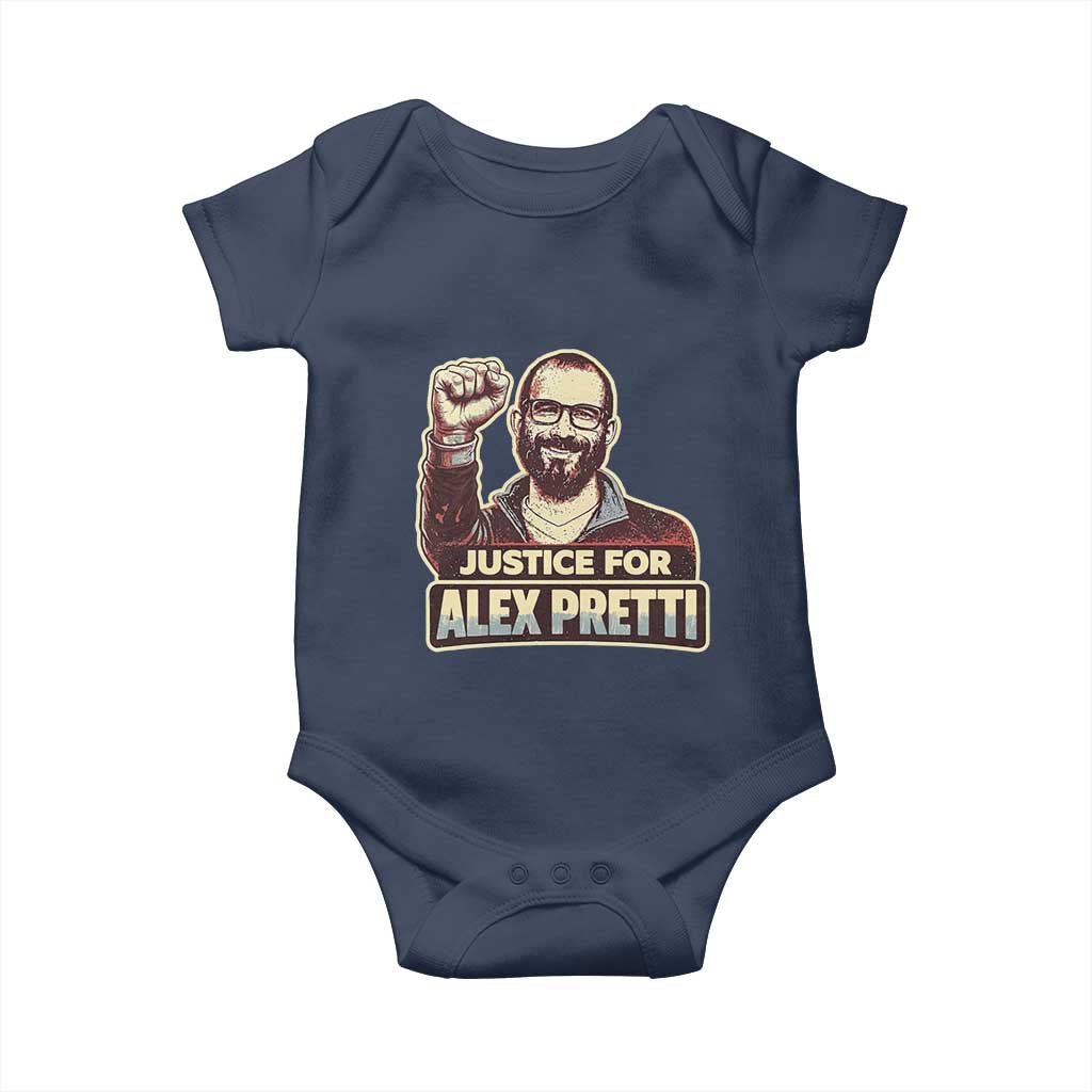 Justice For Alex Baby Onesie Minneapolis ICU Nurse Hero Support Gift TS12 Navy Print Your Wear